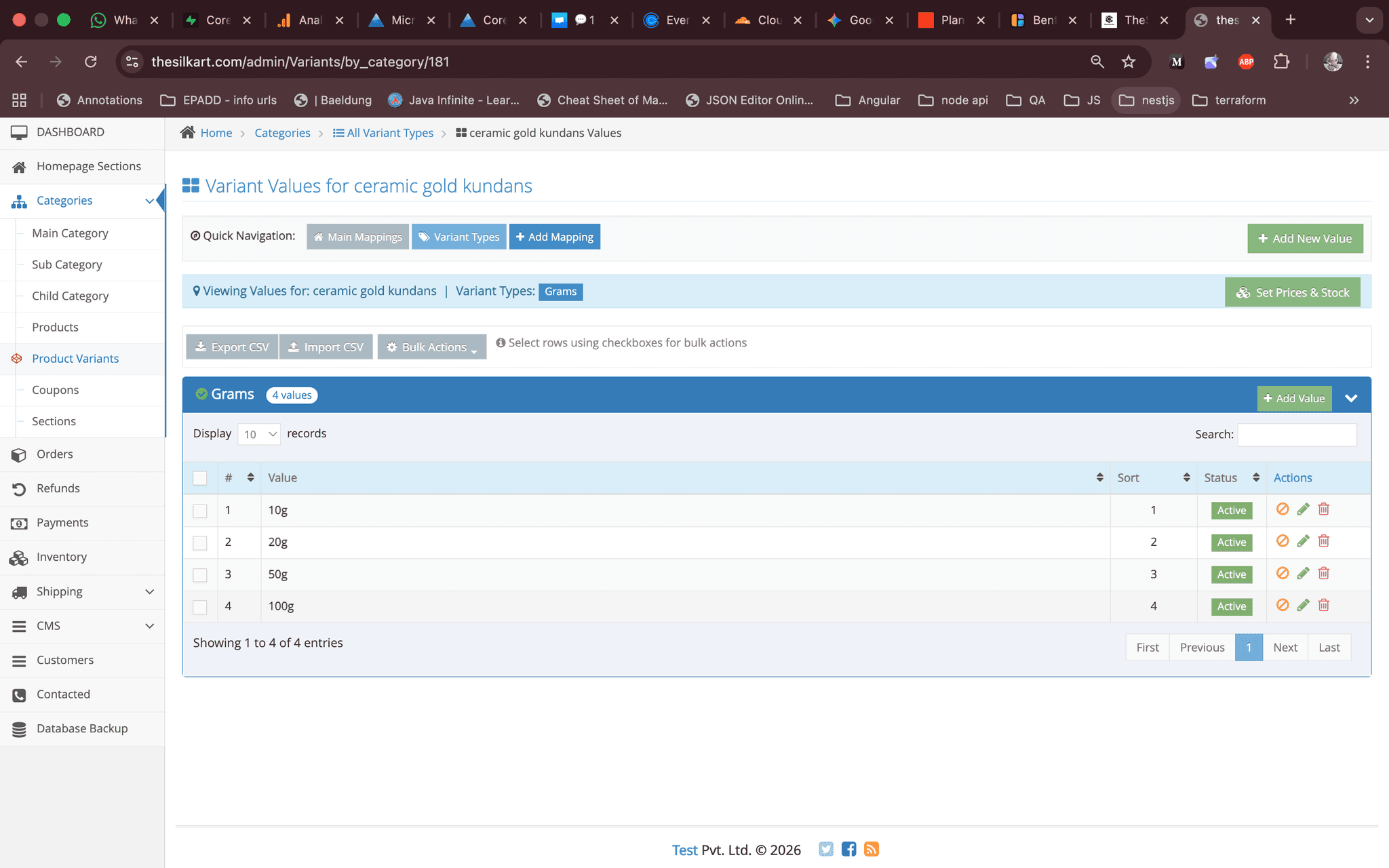 Bulk Pricing Tools